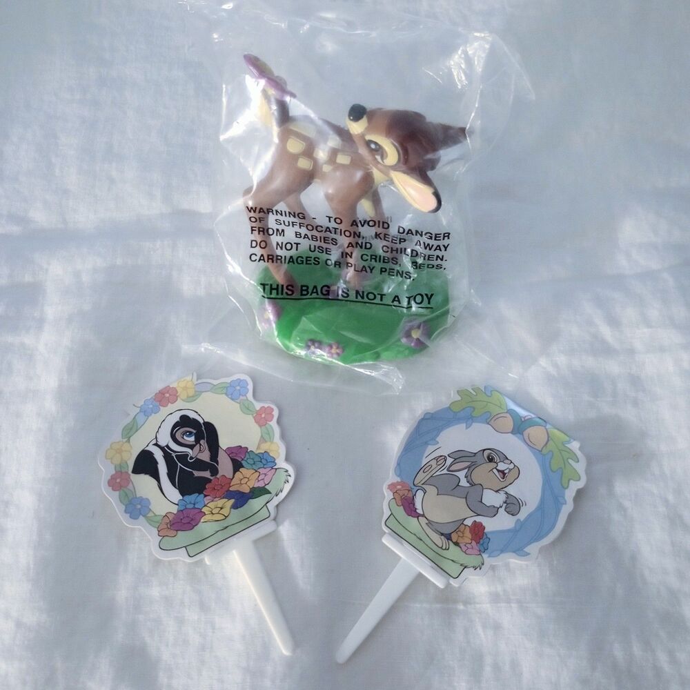 Disney DecoPac BAMBI Figurine Cake Topper Set 2009 Disnyana